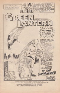 Green Lantern Album (KG Murray, 1976 series) #1 — The Duel of the Super-Heroes!