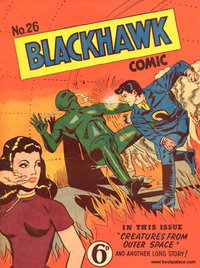 Blackhawk Comic (Youngs, 1949 series)  #26 ([March 1951?]) — Creatures from Outer Space