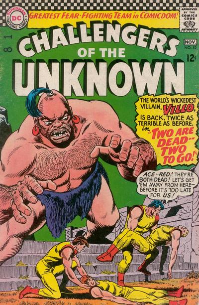 Challengers of the Unknown (DC, 1958 series) #52 (October-November 1966)