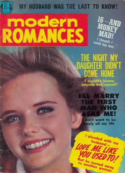 True Modern Romances (Transpacific Publications, 1970? series) #? December 1966