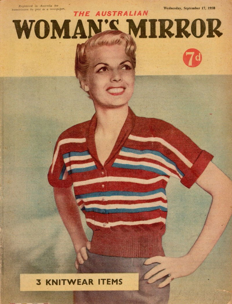 The Australian Woman's Mirror (Bulletin, 1924 series) v34#43 (1765) (17 September 1958)