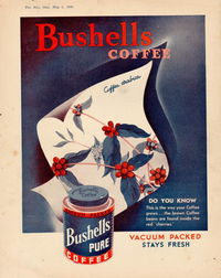 The Australian Woman's Mirror (Bulletin, 1924 series) #? — Bushells Coffee (page 1)