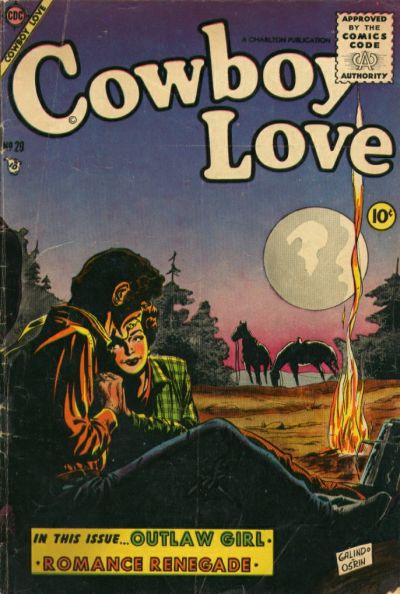 Cowboy Love (Charlton, 1955? series) #29 (April 1955)