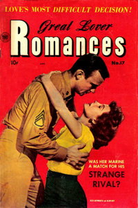 Great Lover Romances (Toby, 1951 series)  #17 (August 1954)