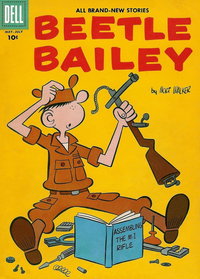 Beetle Bailey (Dell, 1956 series)  #10 (May-July 1957) — Assembling the M-1 Rifle