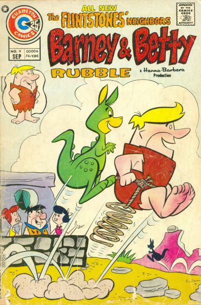 Barney and Betty Rubble (Charlton, 1973 series) #9 September 1974