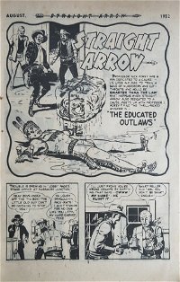 Straight Arrow Comics (Red Circle, 1950 series) #20 — The Educated Outlaws (page 1)