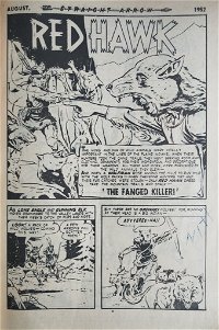 Straight Arrow Comics (Red Circle, 1950 series) #20 — The Fanged Killer! (page 1)