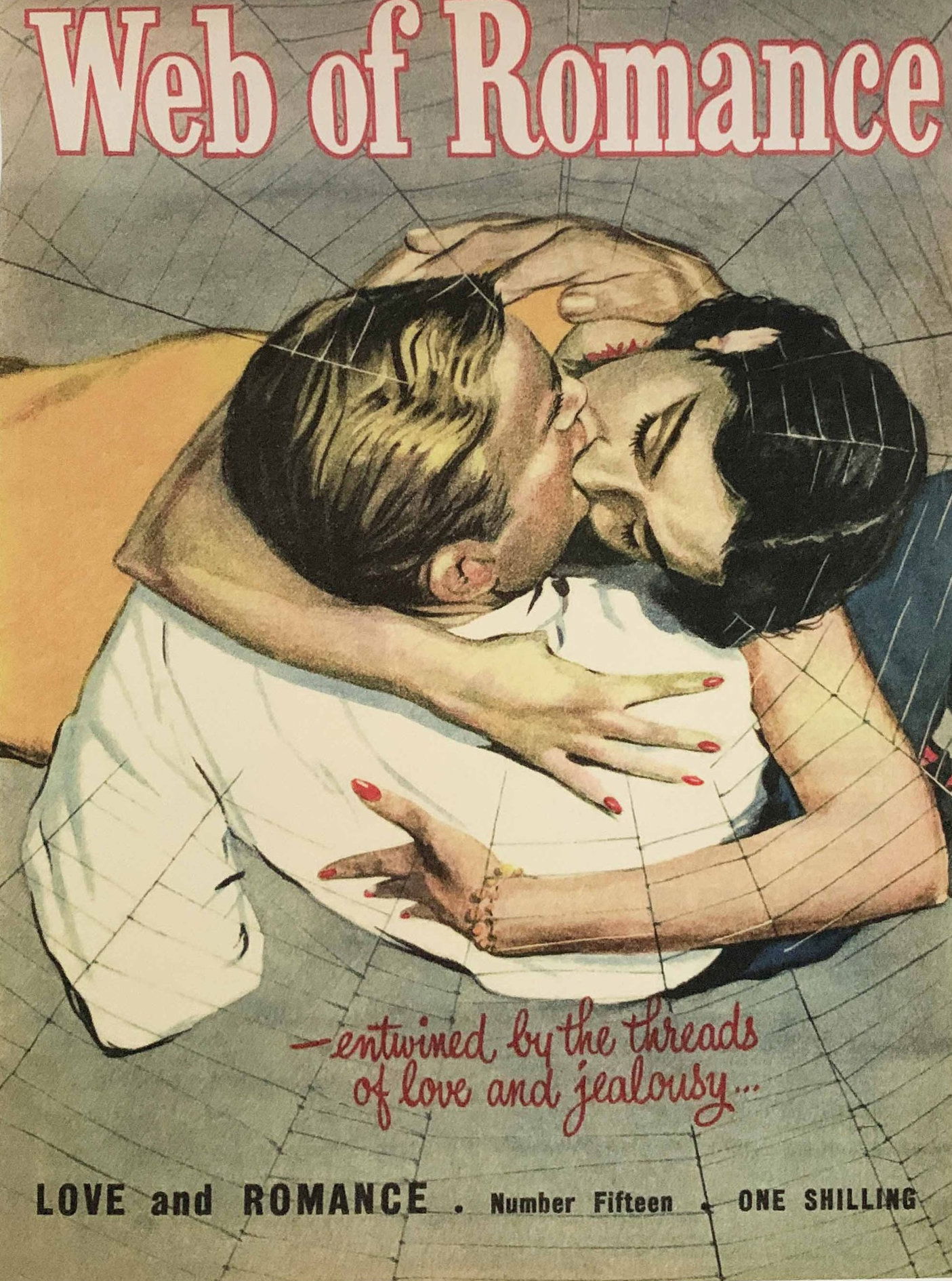 Love and Romance (Blue Diamond, 1954? series) #15 — Web of Romance ([August 1954?])