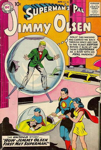 How Jimmy Olsen First Met Superman!