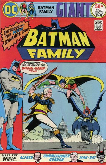 "Presenting -- the origina of the Batgirl-Robin team!"