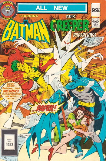 Federal Comics Starring Batman (Federal, 1983 series) #3 (April-May 1983) —Batman and the Creeper
