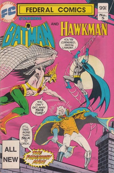 Federal Comics Starring Batman (Federal, 1983 series) #5 — Batman and Hawkman