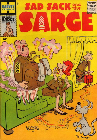 Sad Sack and the Sarge  #8 (September 1958)