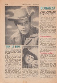 Chucklers Weekly with Bandstand (Chucklers, 1960 series) v8#1 — Bonanza and the Three Brothers! (page 1)