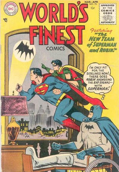 World's Finest Comics (DC, 1941 series) #75 (March-April 1955)