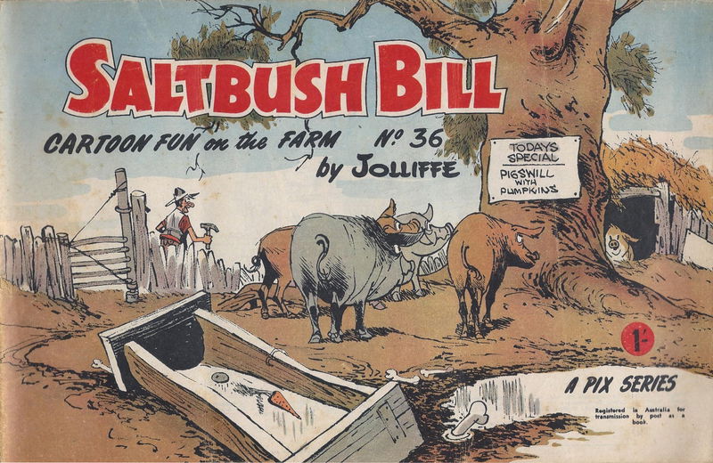 Saltbush Bill Cartoon Fun on the Farm (Sungravure, 1947 series) #36 ([May 1966])