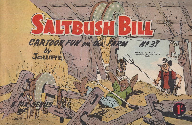Saltbush Bill Cartoon Fun on the Farm (Sungravure, 1947 series) #37 ([March 1967?])