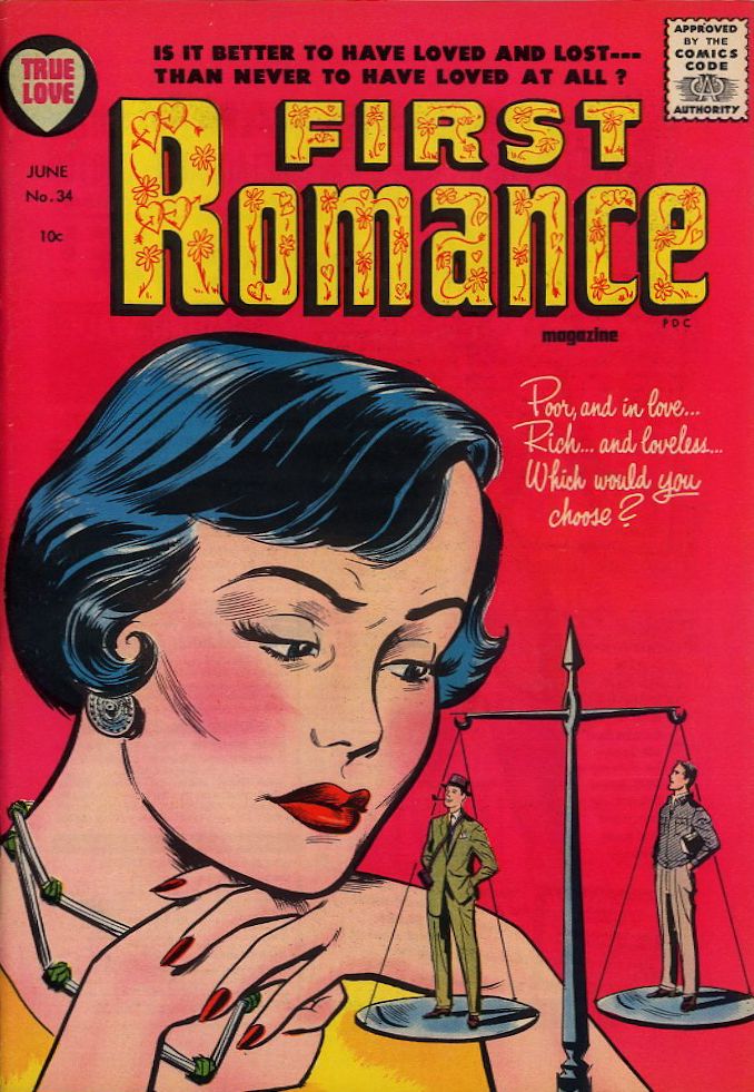 First Romance Magazine (Harvey, 1949 series) #34 (June 1955)