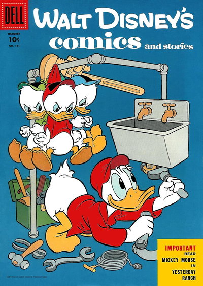 Walt Disney's Comics and Stories  v16#1 (181) (October 1955)