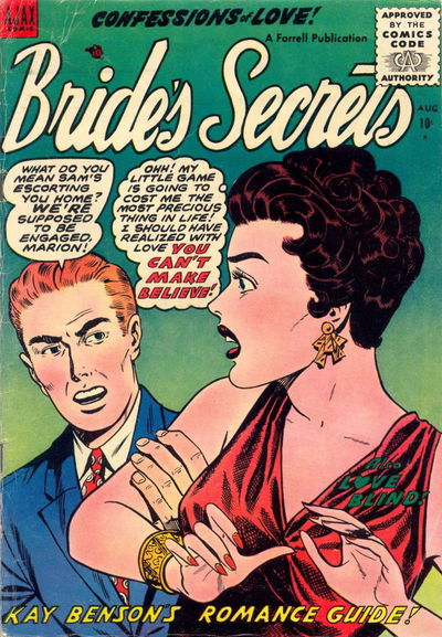 Bride's Secrets (Farrell, 1954 series) #9 August 1955