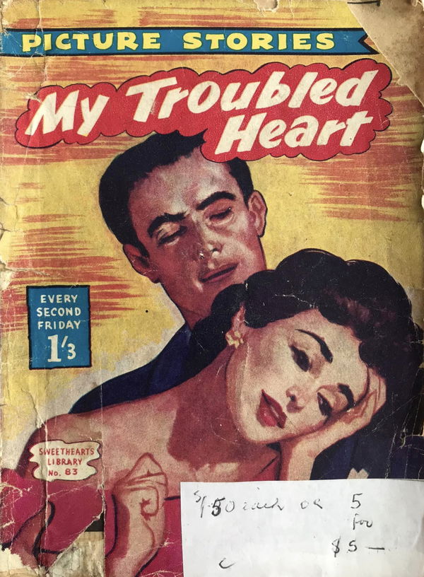 Sweethearts Library (Jubilee, 1957? series) #83 [] (April 1959) ([April 1959?]) —My Troubled Heart