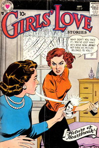Girls' Love Stories (DC, 1949 series)  #57 (September 1958) — Picture of Heartbreak!