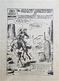 Silver Star Western Library (Yaffa/Page, 1974 series) #1 — The Giant Monster of Midnight Valley! (page 1)