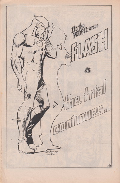 Super Adventure (Federal, 1984 series)  #8 ([June 1985]) — It's the People Versus the Flash as the Trial Continues…