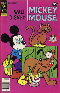 Mickey Mouse (Western, 1962 series)  #180 (February 1978) — Untitled [Pluto's Paw in Paint]