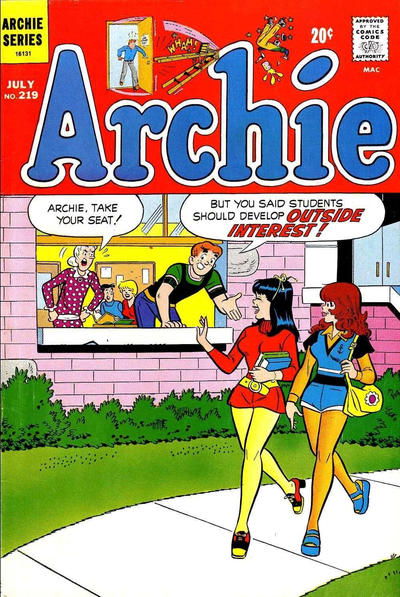 Archie (Archie, 1959 series) #219 (July 1972)