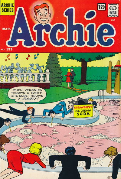 Archie (Archie, 1959 series) #153 March 1965