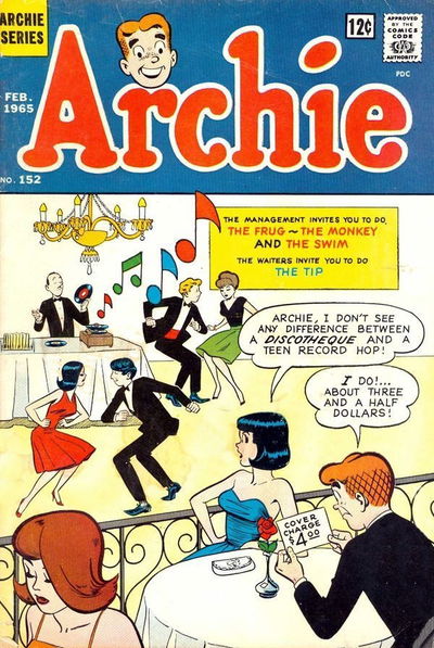 Archie (Archie, 1959 series) #152 February 1965