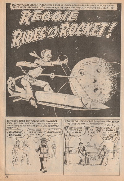 Skulls of Death (Gredown, 1981 series) [nn] ([January 1981?]) — Reggie Rides a Rocket