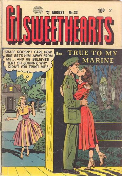 G.I. Sweethearts (Quality, 1953 series) #33 August 1953