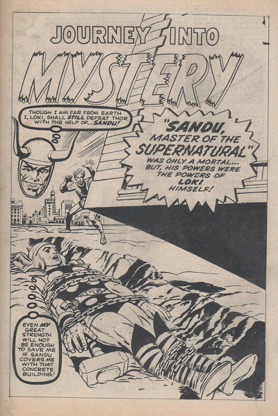 The Mighty Thor (Yaffa/Page, 1977 series)  #3 (October 1978) — Sandu, Master of the Supernatural