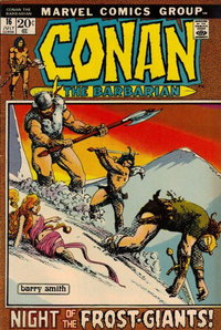 Conan the Barbarian (Marvel, 1970 series)  #16 (July 1972) — Night of the Frost-Giants!