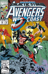 Avengers West Coast (Marvel, 1989 series)  #81 (April 1992) — Untitled