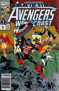 Avengers West Coast (Marvel, 1992? series) #81 July 1981 (April 1992)