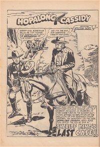 Hopalong Cassidy (Colour Comics, 1954 series) #69 — Sheriff King's Last Case! (page 1)