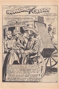 Hopalong Cassidy (Colour Comics, 1954 series) #69 — The Case of the Friendly Thief! (page 1)