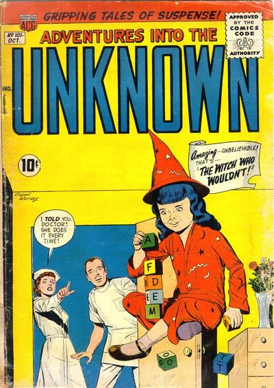 Adventures into the Unknown  #101 (October 1958)