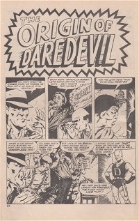 Origins of Great Marvel Comics Heroes (Newton, 1975?)  — The Origin of Daredevil (page 1)