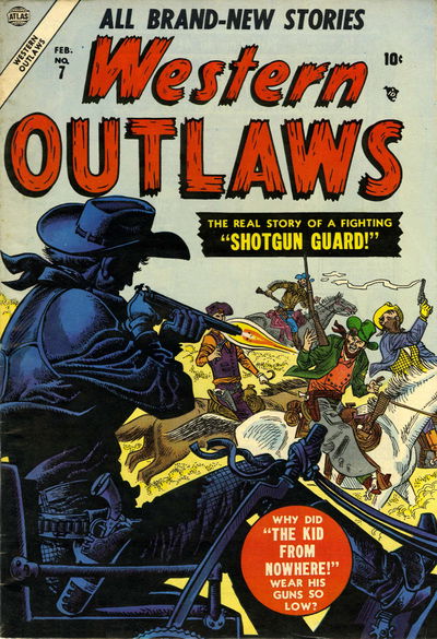 Western Outlaws (Warwick [Atlas], 1954 series) #7 (February 1955)