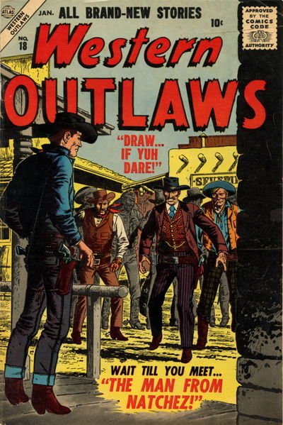 Western Outlaws (Warwick [Atlas], 1954 series) #18 (January 1957)