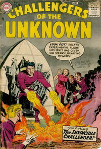Challengers of the Unknown (DC, 1958 series)  #3 (August-September 1958) — The Invincible Challenger!