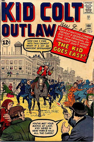 Kid Colt Outlaw (Marvel, 1949 series) #108 January 1963