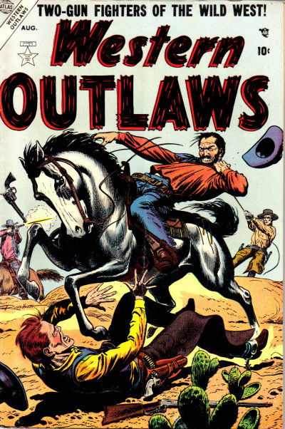 Western Outlaws (Warwick [Atlas], 1954 series) #4 (August 1954)