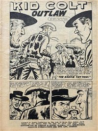 Kid Colt Outlaw: a Giant Western (Horwitz, 1961 series) #23 — The Snake Tattoo! (page 1)