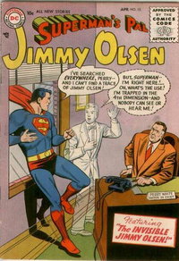 Superman's Pal, Jimmy Olsen (DC, 1954 series)  #12 (April 1956) — The Invisible Jimmy Olsen!